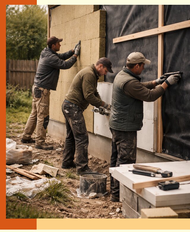 Утепление дачного дома под ключ в Шелехове