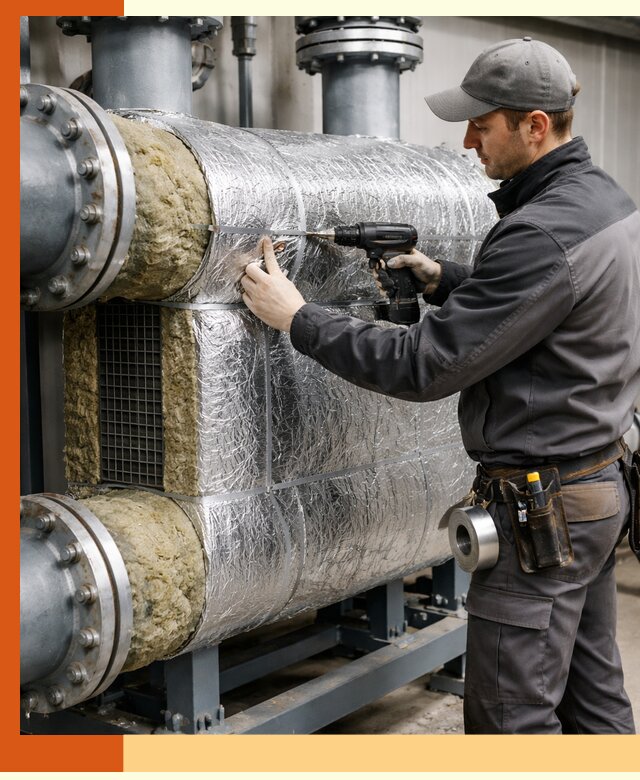 Утепление теплообменника в Шелехове — профессиональная теплоизоляция оборудования